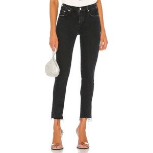Agolde Women's Skinny Jeans in Black